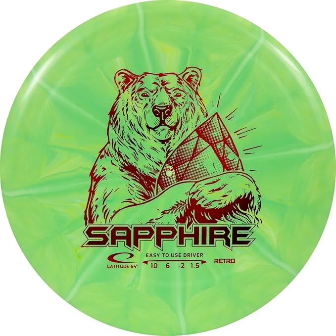 Latitude 64 Retro Burst Disc Golf Starter Set | Perfect Disc Golf Set for New to Intermediate Players | Includes Bonus Mini Marker | Grippy Base Plastic | Colors May Vary