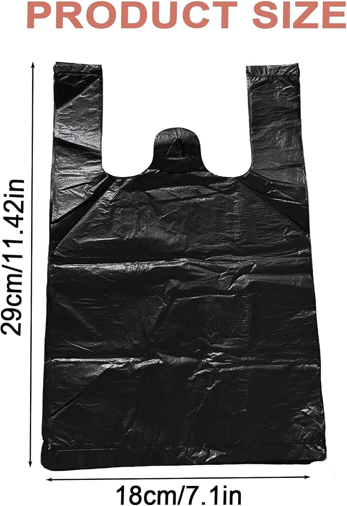 400PCS Sanitary Napkin Disposal Bags, 8 Packs of 50, Women Personal Disposal Bags Sanitary Waste Bags With Handles for Feminine Products Sanitary Napkin Storage Bag, Black