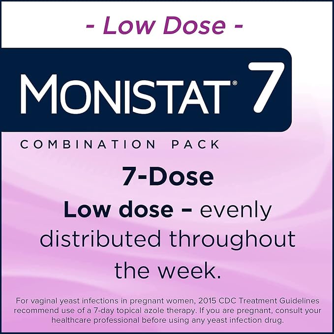 Monistat 7 Day Yeast Infection Treatment with 7 Miconazole Applications Maintain Feminine Wipes with Boric Acid, 12 Count