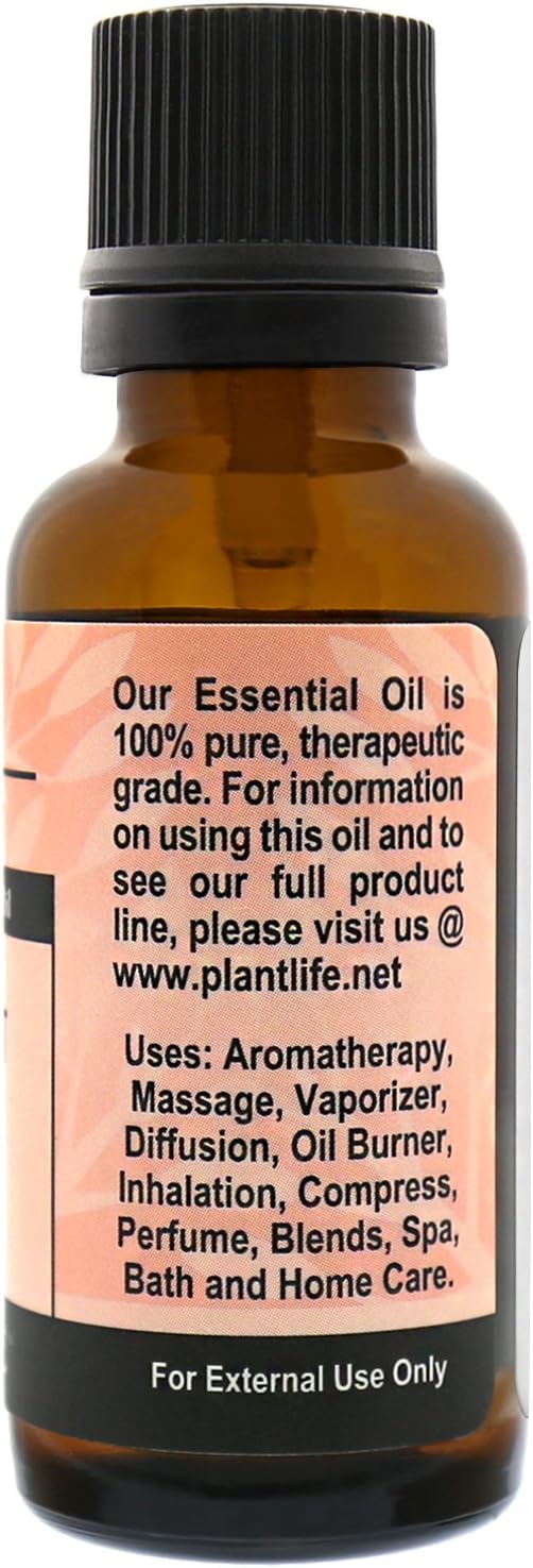 Plantlife Grapefruit Aromatherapy Essential Oil - Straight from The Plant 100% Pure Therapeutic Grade - No Additives or Fillers - 30 ml