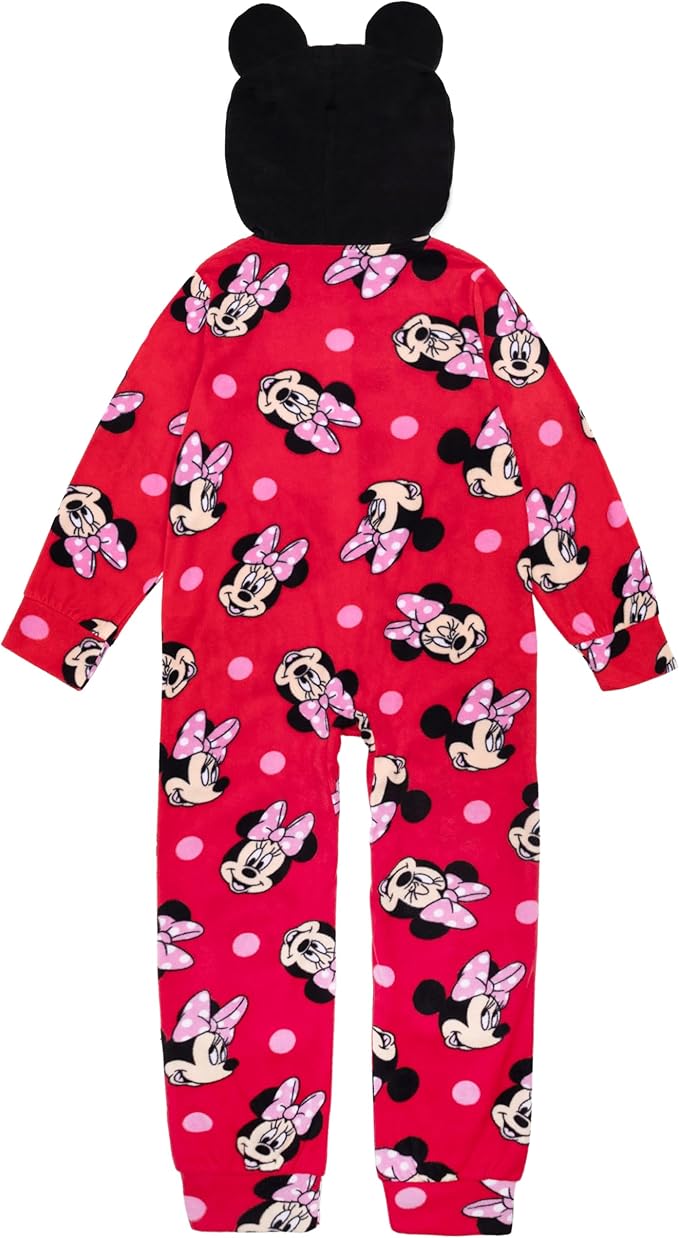 Disney girls Hooded Blanket Sleeper, Comfortable Pajamas, Soft & Cute for Kids