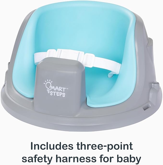 Smart Steps® Explore N’ Play 5-in-1 Activity to Booster Seat, Blue Safari Fun