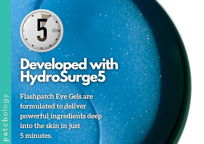 Patchology FlashPatch Restoring Night Eye Gel Patches with Retinol, Squalane & Peptides – Hydrogel Under Eye Masks for Fine Lines, Dark Circles & Puffiness – Overnight Eye Care (30 Pairs)