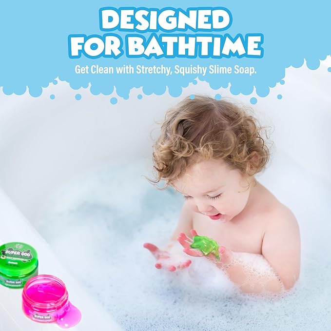 Tub Works Bath Soap & Slime Body Wash, Variety Pack | Nontoxic | Stretchy, Squishy Slime Soap & Gooey, Playful Sensory Fun Kids & Toddler Bath Toys (10 Piece Set)