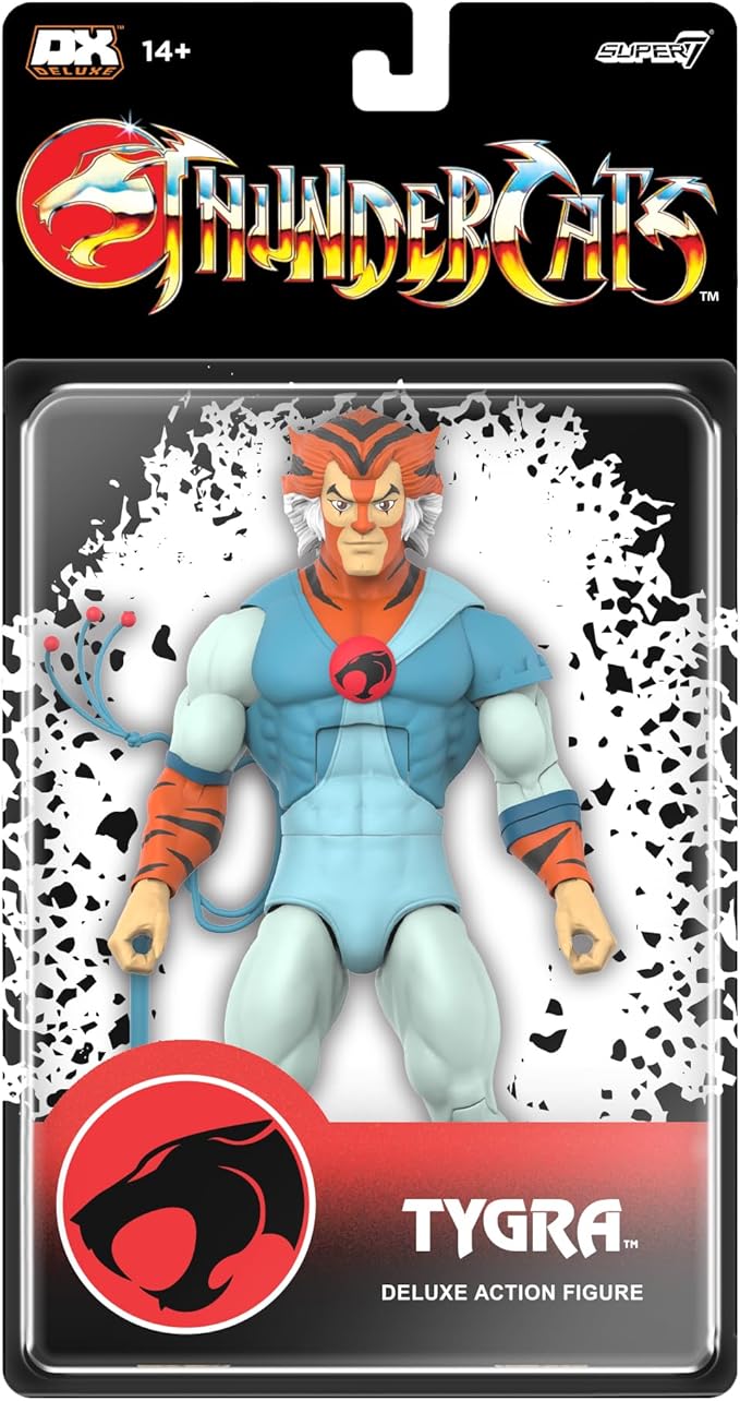 Super7 Deluxe Thundercats Tygra - 7" Thundercats Action Figure with Accessory Classic Cartoon Collectibles and Retro Toys