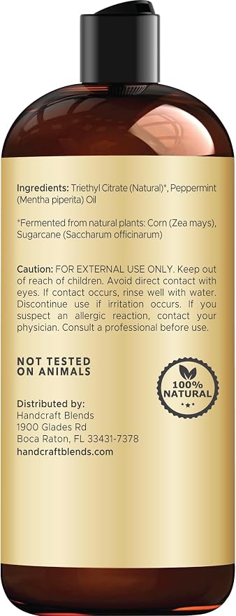 Handcraft Blends Peppermint Essential Oil - Huge 16 Fl Oz - for Candle Making, Soap Making, Diffusers, and Aromatherapy