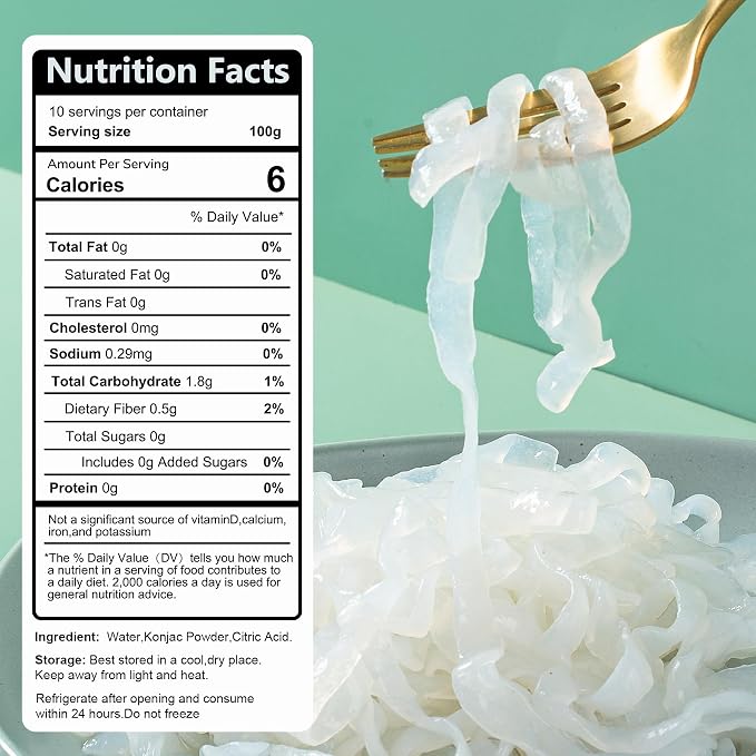 Hethstia Shirataki Noodle, Vegan Pho Konjac Noodle Ready to Eat Plant-Based | Keto Friendly, Gluten Free, Sugar Free, Non Gmo, Low Calorie, Convenient Meal Option, Asian Cuisine Inspired
