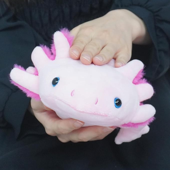 Axolotl Plush Toy, Axolotl Stuffed Animal,Soft Axolotl gifts Toys,Cute Salamander Plush,Salamander Plush Toy Gift for Kids and Adults - 17 Inch, pink