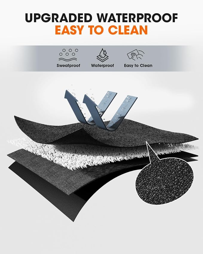 Stepwaver Walking Pad Mat for Carpet, Treadmill Mat for Hardwood Floors, High Density, 0.25" Thickness, Folable, Floor Protection for Bike, Elliptical, Treadmill
