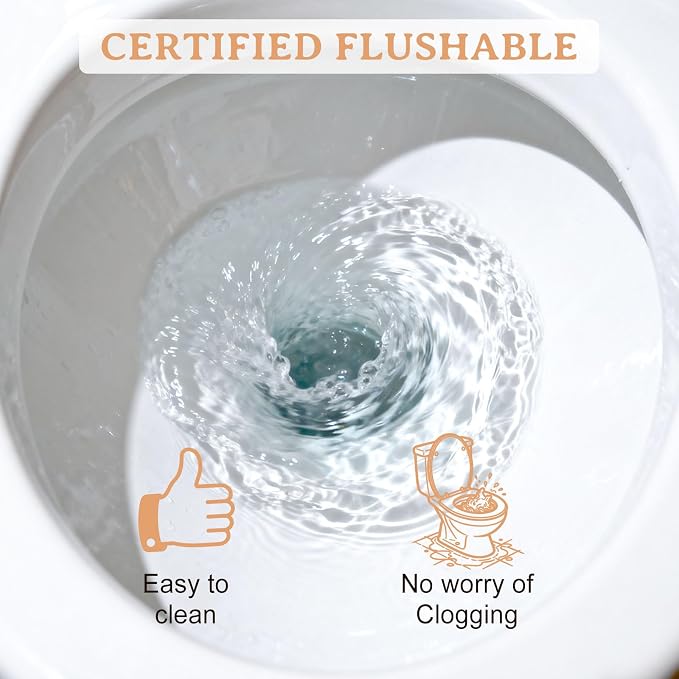 100 Flushable Wipes Travel Size Individually Wrapped for Women and Men | Unscented Wet Wipes Travel Size with Aloe Vera,Pure Water,Alcohol Free for Adult,Women,Men,Girl and Homeless(Black)