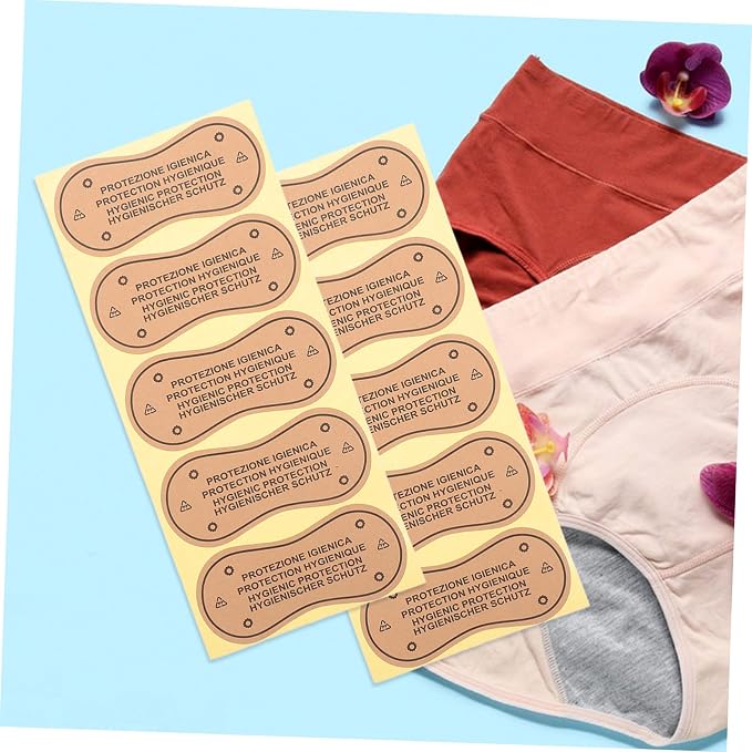 100pcs Female Adhesive Stickers for Swimsuit Protection Leakproof Swimwear Liners Soft Gentle Decals for Comfort Swimming Inserts for Women Bulk Pack Light Brown