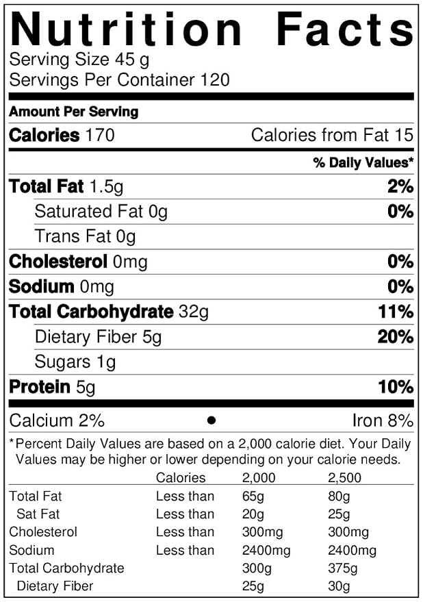 McCabe Organic 8 Mixed Grain - Organic Whole Mixed Grains Rice Mix 12Lbs | Rich with Fiber & Minerals | USDA and CCOF Certified | Product of USA | Rich with Fiber & Minerals | USDA and CCOF Certified | Product of USA