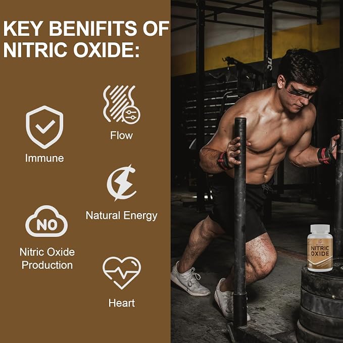 SehatiKu Nitric Oxide Supplement, Nitric Oxide Booster & 6-in-1 Phytonutrient Blend for Heart, Flow, Immune - 90 Capsules (2 Bottle)