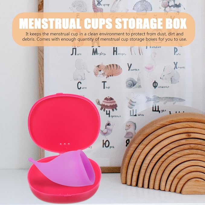 Storage Box 2-Pack Portable Silicone Case Compact Holder for Travel and Feminine Care Organizer
