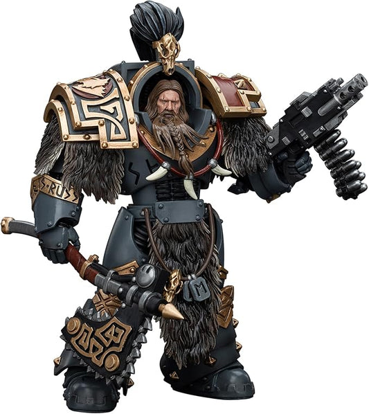 JOYTOY Warhammer 40K 1/18 Action Figures, Space Wolves Varagyr Wolf Guard Squad Varagyr Terminator 2 Perfect for Collectors & Decor, Ideal Gift for Birthdays, Christmas, Character Figure - JT5772