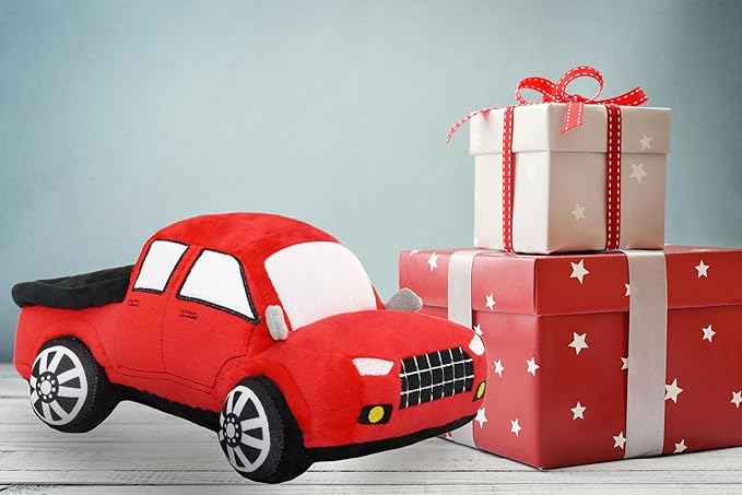 BABOLI Soft Pickup Trucks Stuffed Car Toy Extremely Cute Vehicle Plushie Unusual Gifts for Kids Birthday or Stuff Collection 12 Inches