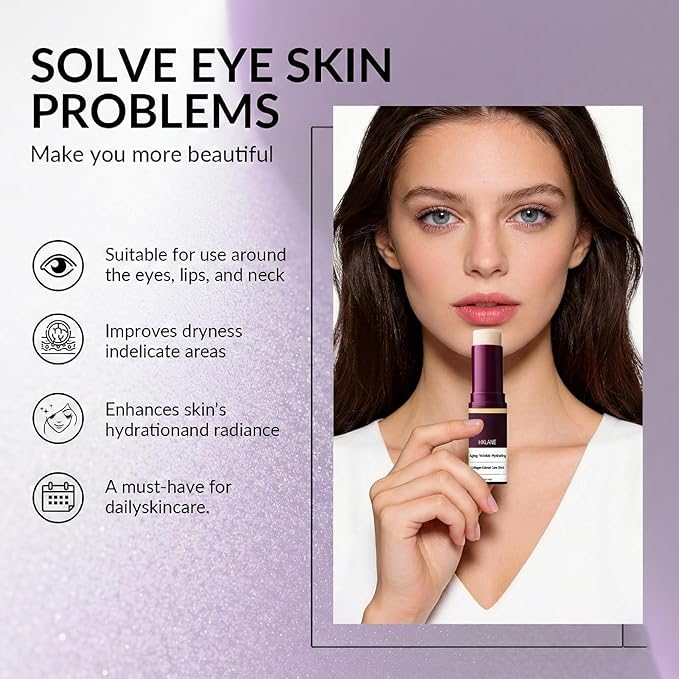 Calcium Multi Balm Stick for Wrinkles, Fine Lines & Firming – Hydrating Balm for Eyes, 2PCS（0.32 Oz）