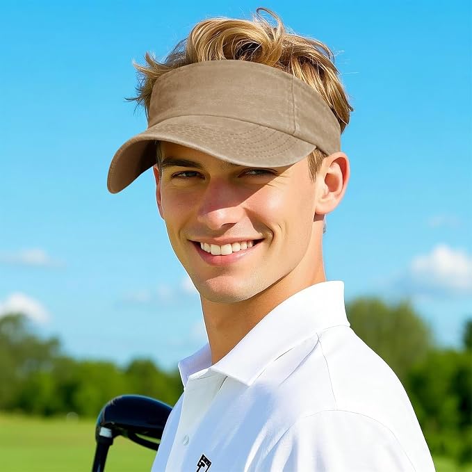 Marrywindix 1 Piece of Sport Wear Athletic Visor Sun Sports Visor Hat Visor Adjustable Cap for Women and Men
