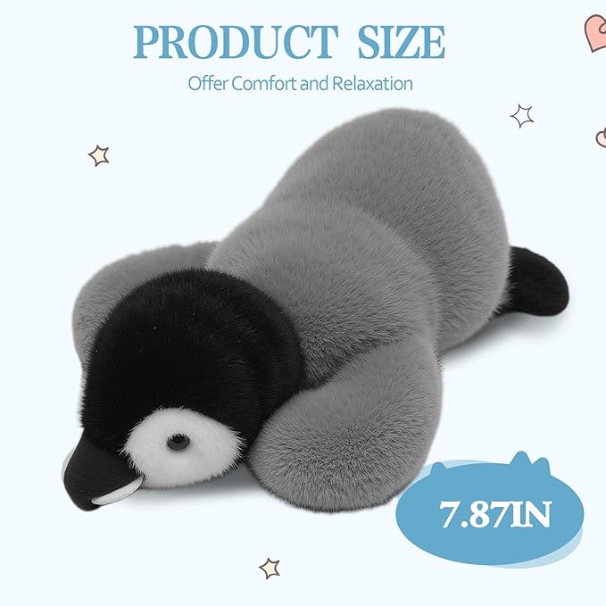 7.8in Penguin Stuffed Animal Cute Penguin Plush Toys Stuffed Penguin Ultra Soft Penguin Gifts for Kids Girls Boys