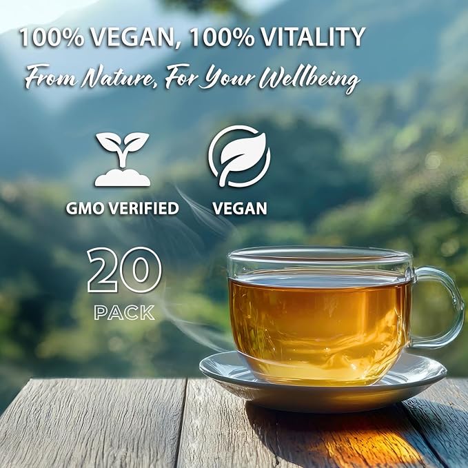 Cha4TEA 20-Count Green Tea Pods Compatible with Keurig K-Cup Brewers