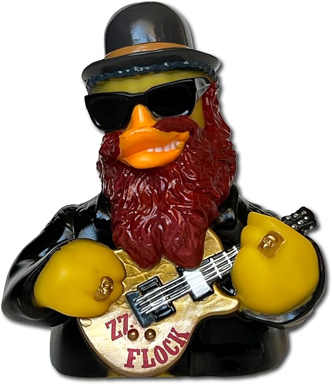 CelebriDucks - ZZ Flock- Eggs... She Knows How to Use 'Em - Floating Rubber Ducks - Collectible Bath Toy Gift for Kids & Adults of All Ages