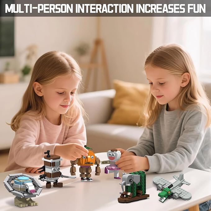 Italian Brain Rot Unique Cartoon Characters Building Blocks 6 in 1 Educational & Entertaining Gift Idea for Kids Teens & Adults