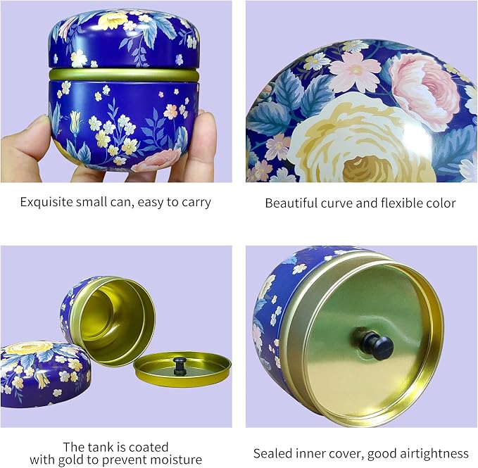 Topwon Powder Case with Powder Puff for Body Powder Container Dusting Powder Case for Baby&Mom (Flower)