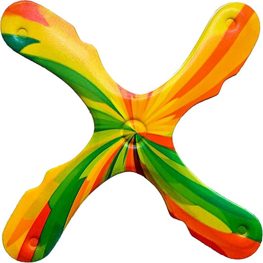Kid-Friendly Boomerangs for Indoor or Outdoor Play, Colorful Designs, 25-30 Yard Flight Radius (Decorated Sedona Boomerang - RH, Decorated Sedona Boomerang, 608153504545)