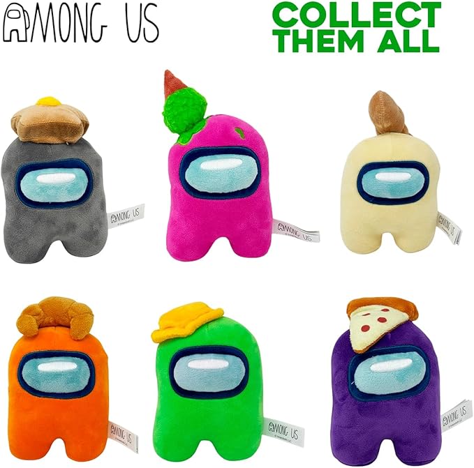 Just Toys Among US 6″ Plush – Green w/Butter | Officially Licensed Crewmate Toy | Soft & Collectible Gaming Plushie