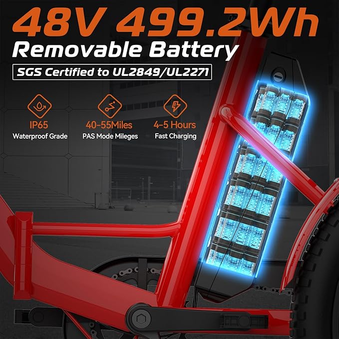 Vivi T01 20" x2.6 Fat Tire Electric Tricycle for Adults, 750W Peak 20'' Folding 3 Wheels Electric Bike, 95% Pre-Assembled, Speed Differential, 15.5MPH Eletric Trike with Bracket