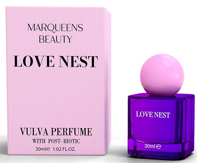 Lovenest Vulva Perfume Feminine Odor Control, pH 4.2 Intimate Spray with Postbiotics, Hyaluronic Acid, Menapause Support, Hydration & Circulation Support for Women 30 mL (1Fl oz) By Marqueens Beauty