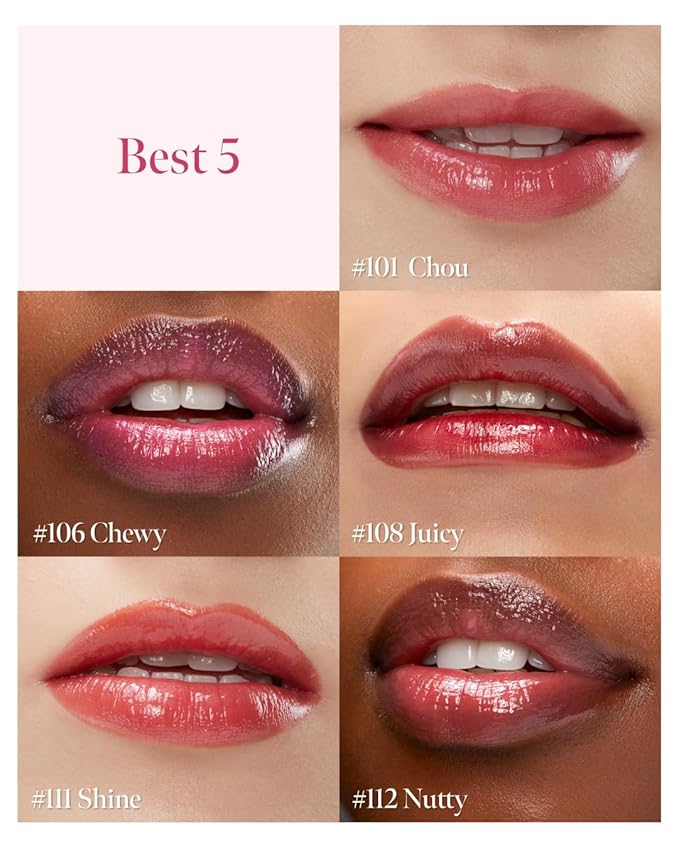 Glow Lock Jelly Tint 113 Peony, Hydrating Water Glow Lip Stain, Non-Sticky Juicy Gloss, Long Lasting Glass Shine & Dewy Finish, Lightweight Moisturizing Lip Care, Korean Makeup