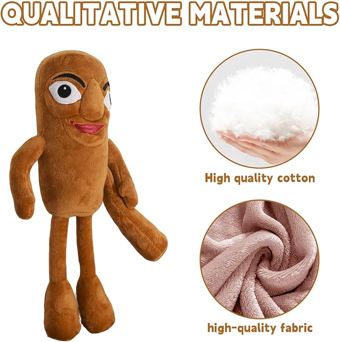 Italian Brainrot,Tung Tung Tung Sahur Plushies Toy 16inch for Fans Gift, Soft Stuffed Animal Pillow for Home Kids' Bedroom Decor, Birthday Christmas Choice for Boys Girls(Tung)