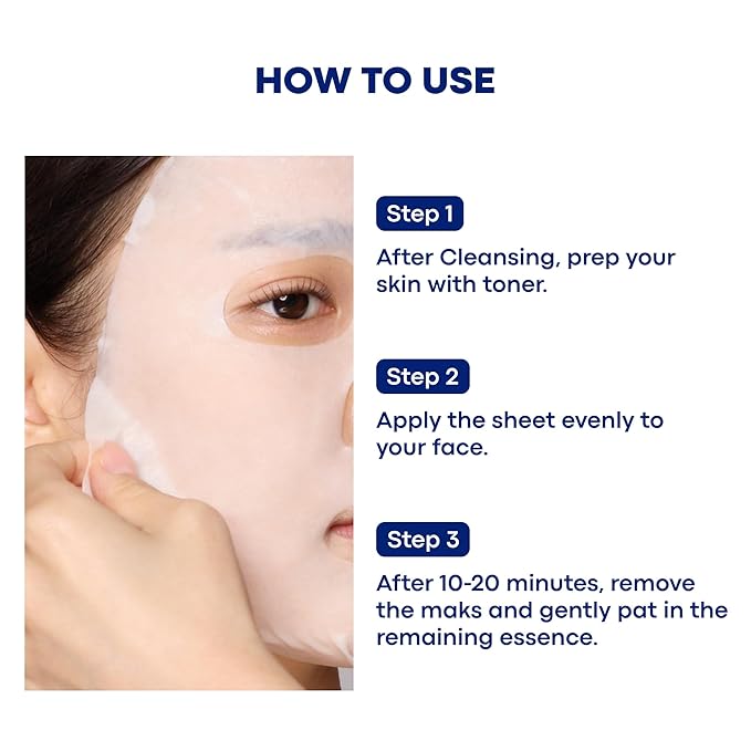Retinol Serum Mask - Korean Skin care for Anti aging, Lifting, Pore care, Hydrating for All Skin Types with Bakuchiol, Ceramide, Squalane, Vegan sheet, 10 ea