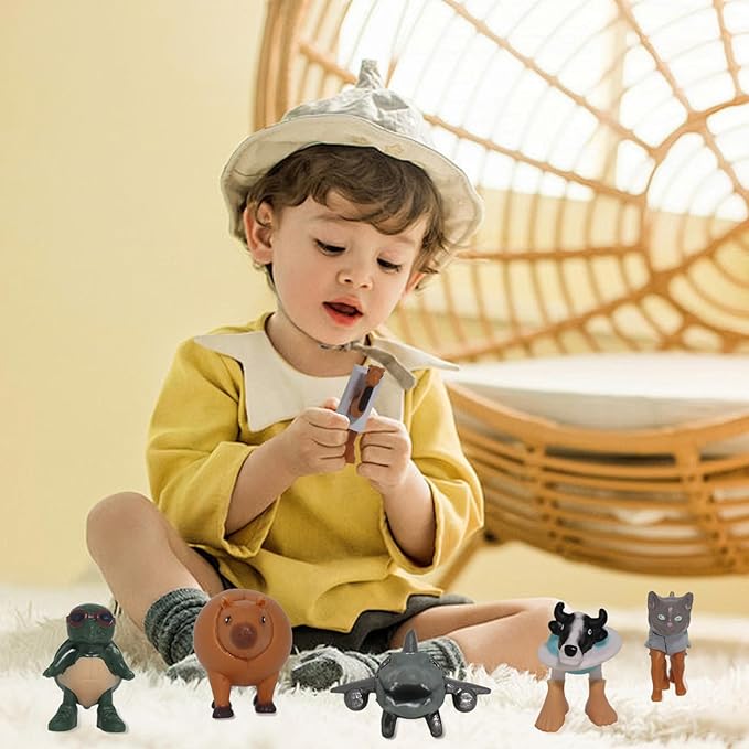 24PCS Italian Brainrot Action Figure,Tralalero Tralala Action Figure Set with Tralalero Tralala,Tung Tung Tung Sahur,Brainrot Meme Shark,Brainrot Toys Collectible Animal Figures for Fans Gifts