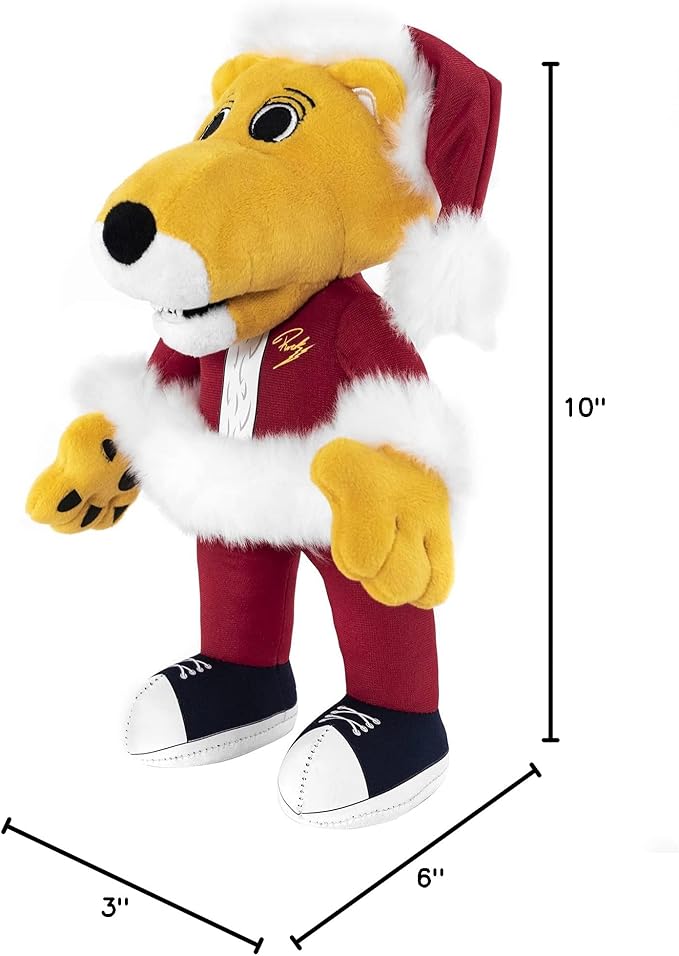 Bleacher Creatures Denver Nuggets Santa Rocky 10" Plush Figure- A X-Mas Mascot for Play or Display