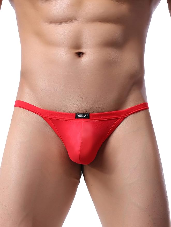 iKingsky Men's Modal G-string Underwear Sexy Pouch Y-back Thong Panties