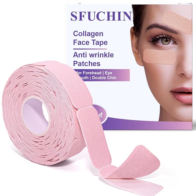 125 Pcs/Roll Collagen Anti Wrinkle Patches - 2026 New Version Pre Cut Face Tape for Wrinkles Overnight, Smooth Fine Lines and Firm Lift Skin, Smile Line Forehead Eye Lip Multi Area Use