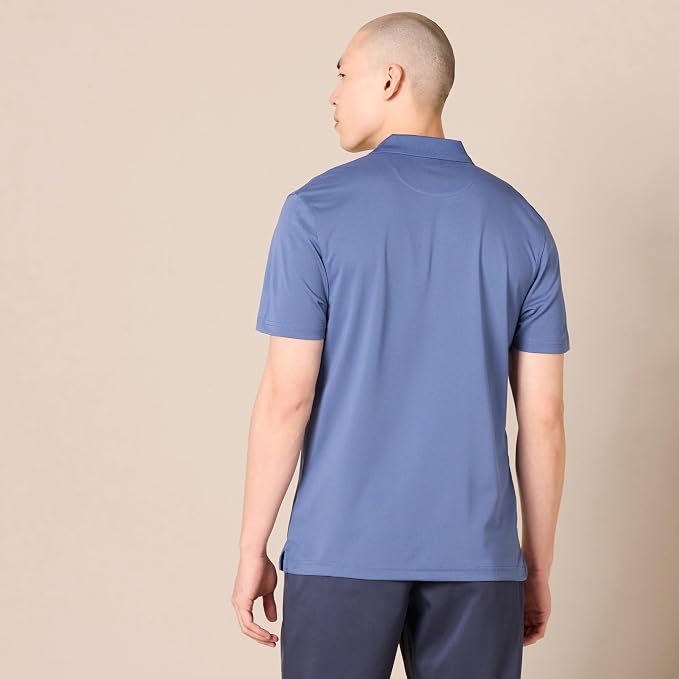 Amazon Essentials Men's Moisture Wicking Golf Polo Shirt, Short Sleeve, Slim-Fit, Quick-Dry, Active Wear