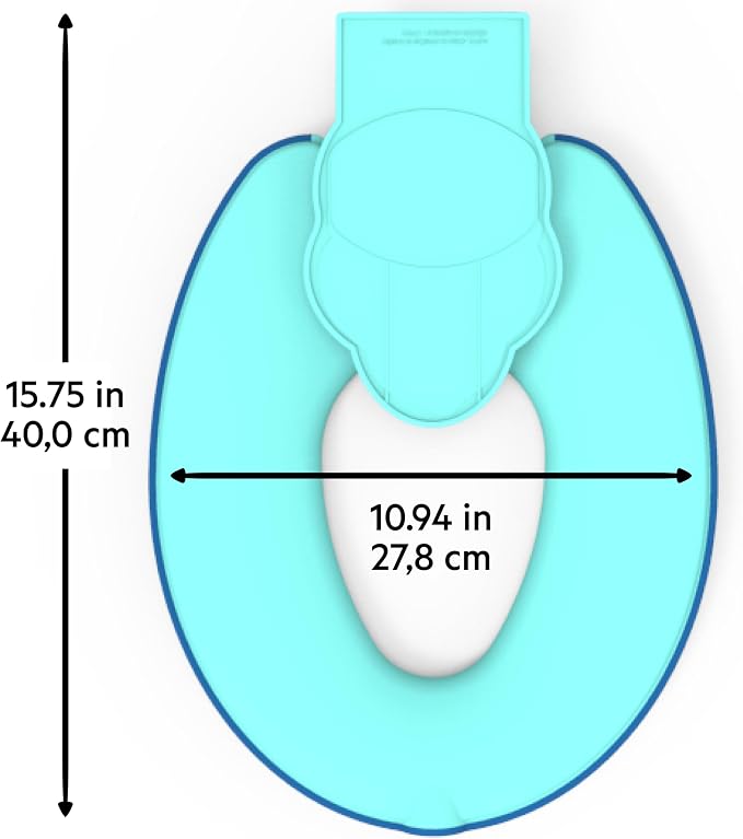 Bright Starts Disney Baby Stitch Flip & Sit Potty Training Seat, Attaches to Toilet Securely, Space Saving Design Fits Most Toilets, Easy to Clean