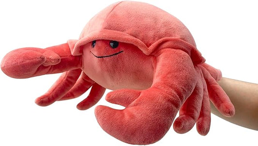 Hand Puppe t Crab Puppet,13" CRA b Pupp et Animal Puppets for Kids Realistic Plush Puppets Stuffed Crab Toys, CRA b Hand Puppet with Moveable Mouth Puppet Role Play Teaching