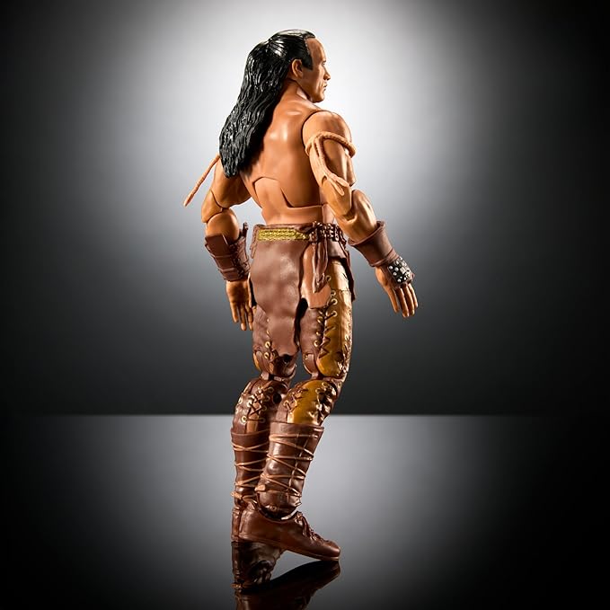 Mattel WWE Elite Action Figure & Accessories, 6-inch Collectible The Rock as the Scorpion King with 25 Articulation Points & Swappable Hands