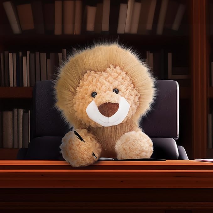 Apricot Lamb Toys Plush Yellow Plush Lion Stuffed Animal Soft Cuddly Perfect for Child (Yellow Lion, 8 Inches)