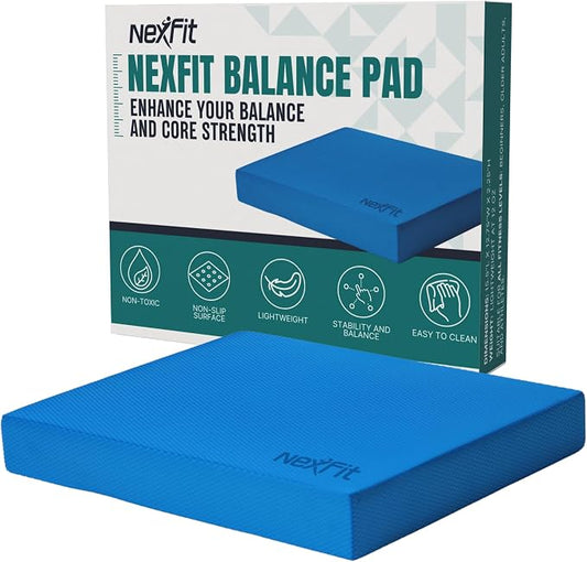 High-Density Balance Pad - Durable TPE Foam Balance Pad Physical Therapy, Foam Exercise Pad with Non-Slip Surface, Lightweight for Home & Gym Workouts, Core Strength & Balance Enhancement