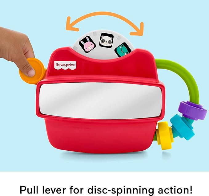 Fisher-Price Baby Toy Fidget Activity Viewer, Retro-Inspired Fine Motor Skill Developmental Play for Infants Ages 6+ Months