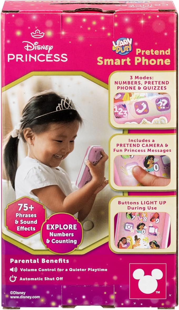 Disney Princess Toy Phone for Kids, Toddler Toys Designed for Fans of Disney Princess Toys