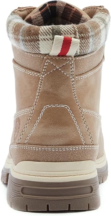 ANJOUFEMME Outdoor Hiking Boots for Women Waterproof - Womens Ankle Boots Lightweight Snow Winter Boots for Trekking Walking