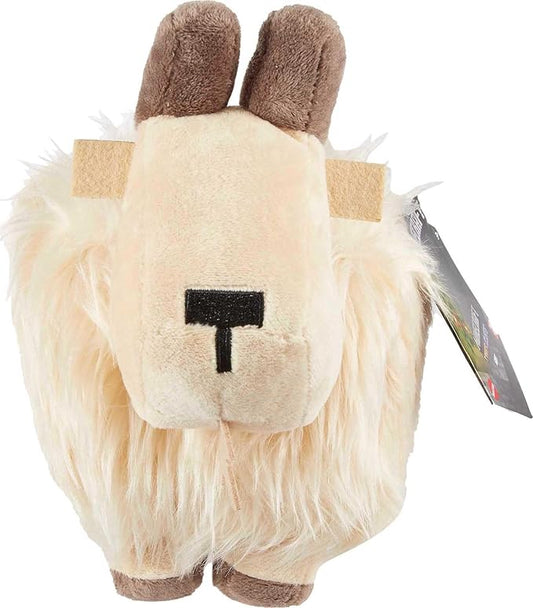 Mattel Minecraft Basic Plush Toy, Goat Soft Doll, 8-inch Collectible Inspired by a Fan-Favorite Character from the Video Game