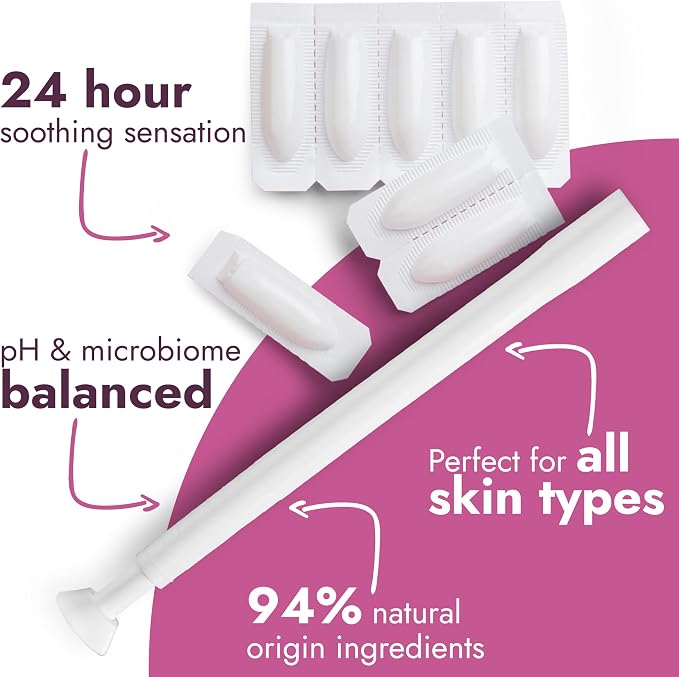 Yeast Infection Treatment for Women | Boric Acid Suppositories For Women | Helps Relieve Itching & Irritation | Vaginal Aid for Inflammation, Dryness & Watery Discharge | 12 Vaginal Suppositories