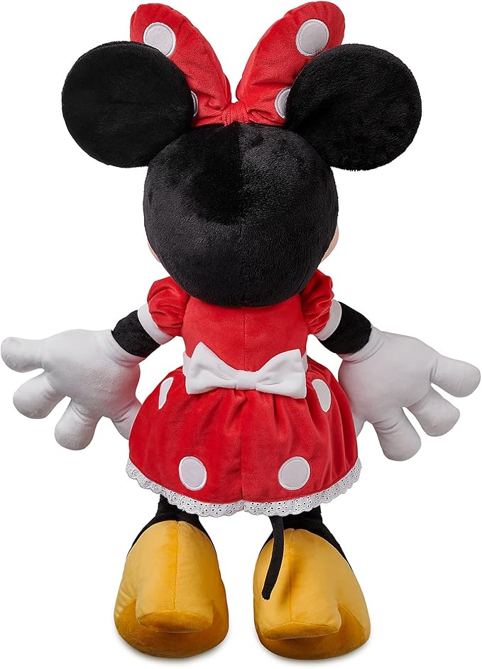 DISNEY STORE Official Minnie Mouse Plush - Red Dress – Large 21 1/4 Inches Disney Stuffed Animals, Soft & Cuddly Toy, Plushies for Kids & Fans, Suitable for All Ages